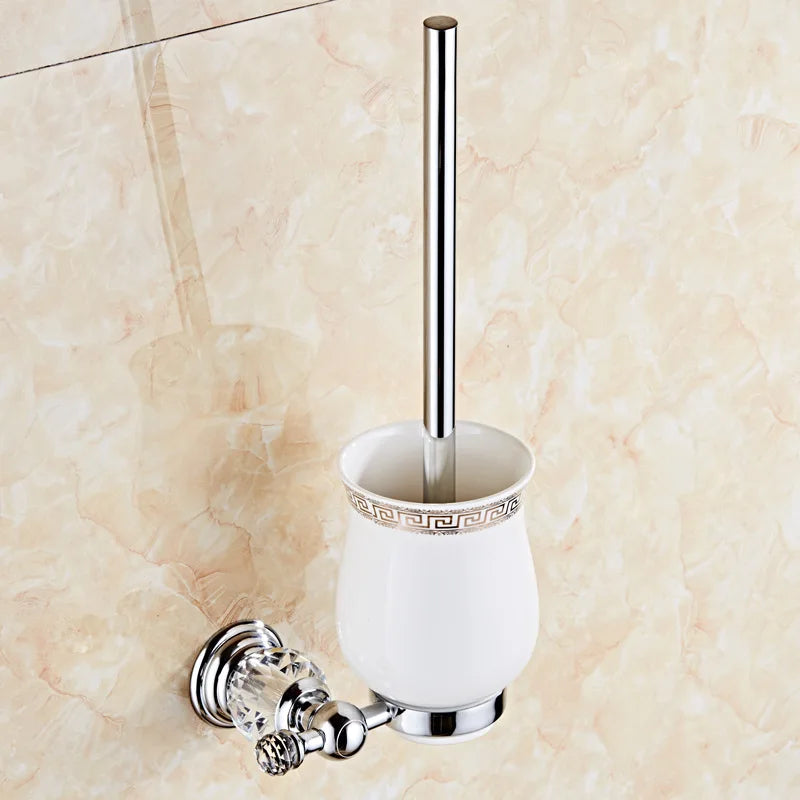 Luxury Crystal Silver Bathroom Chrome Polished Brass Bath