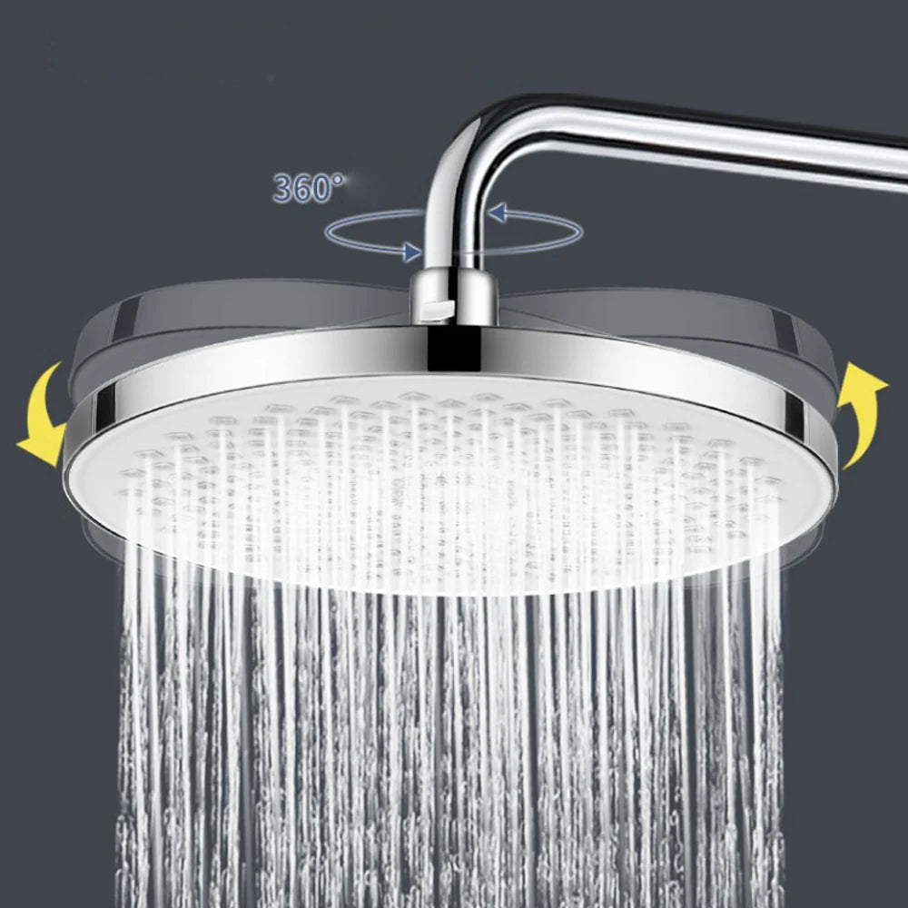 9/10 Inch 360 Swivel Rain Shower Head Internal