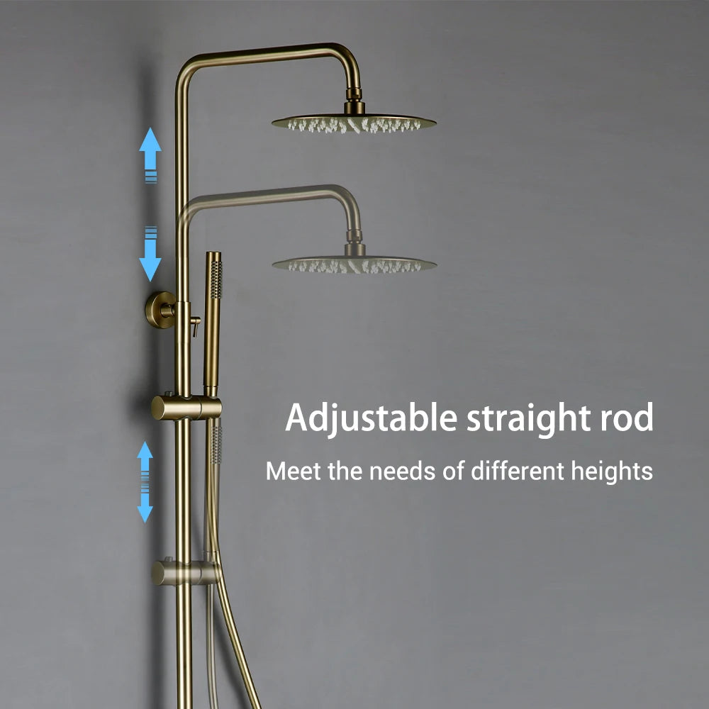 Shower System Thermostatic Shower Faucet Thermostat Bathroom