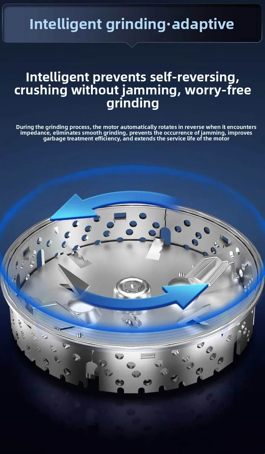 Garbage Processor Food Waste High-Power Crusher Grinder Grinding