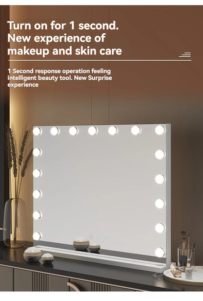 European Square Mirror Hollywood Makeup Mirror Light Bulb