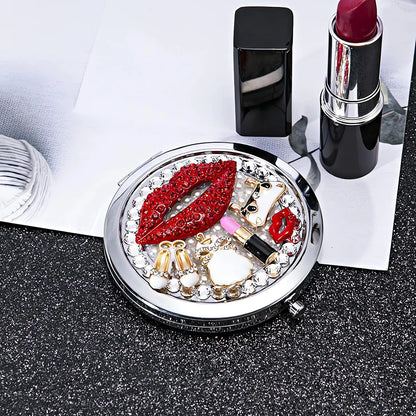 Compact Mirror 1x/2x Magnification Pocket Mirror Women 3inch