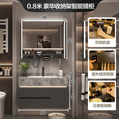 Paper Drawers Bathroom Cabinet Organizer Storage Mirror Toilet