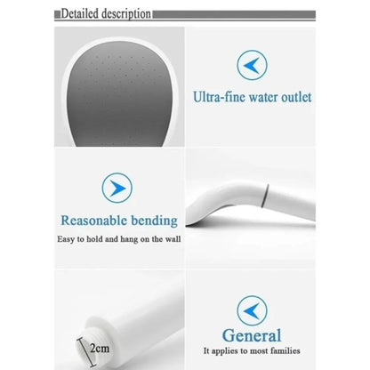 Low Water Pressure Rain Shower Head White Shower