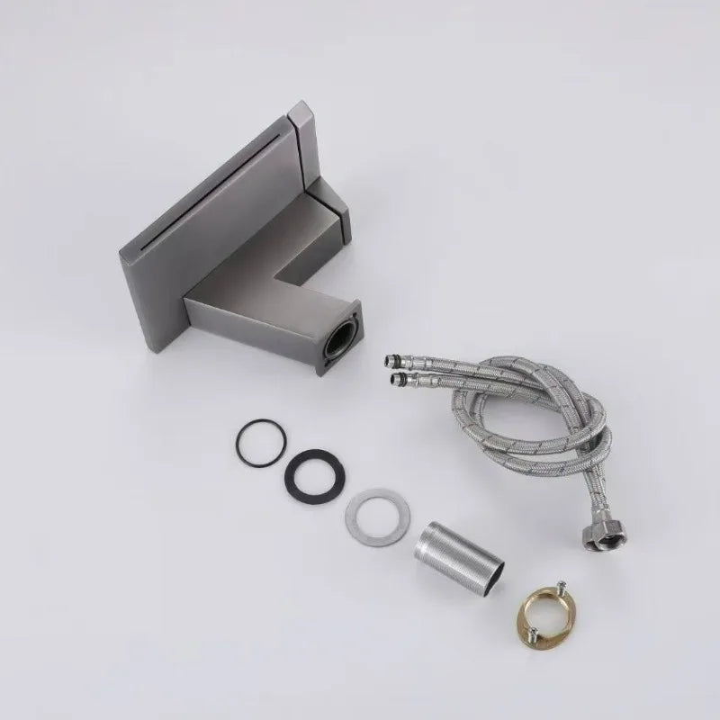 Waterfall Basin Cold Mixer Crane Faucet Copper Hotel