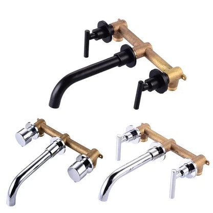 Bakala Brass Matte Black Bathroom Sink Faucet Tap