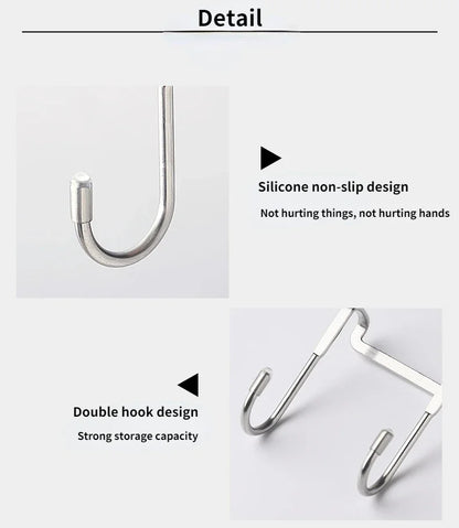 304 Stainless Steel Hook Punching Double S-Shape Hook