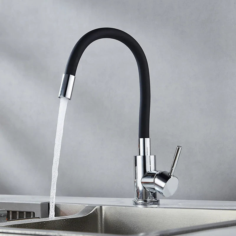 Rotatable Universal Bending Sink Cold Dual-Use Faucet 304