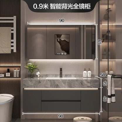 Paper Drawers Bathroom Cabinet Organizer Storage Mirror Toilet