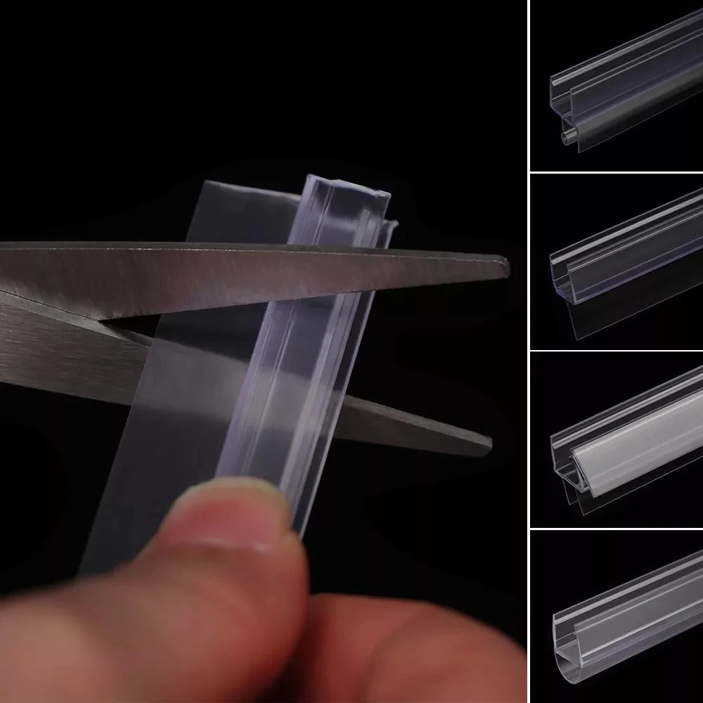 6/8/10/12mm Shower Screen Seal Strip Pvc Frameless Glass