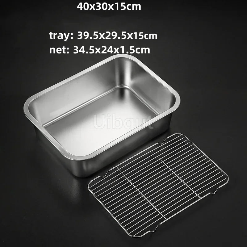 Deep Square Plate Basin Rack Pallet Stainless Steel