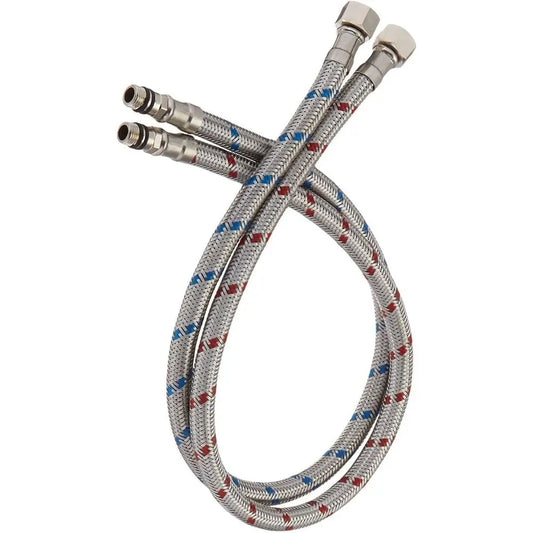 1pair Head Cold Water Inlet Pipe Stainless Steel