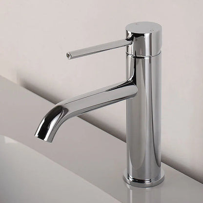 Brushed Rose Gold Bathroom Sink Faucet Deck Mounted