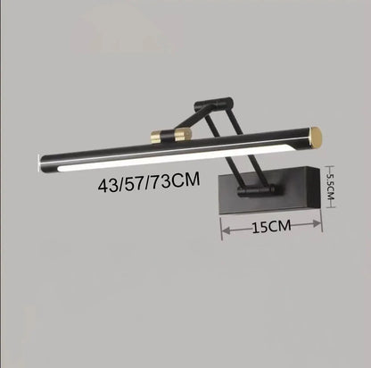 Mirror Front Light Bathroom Mirrors Cabinet Foldable Telescopic