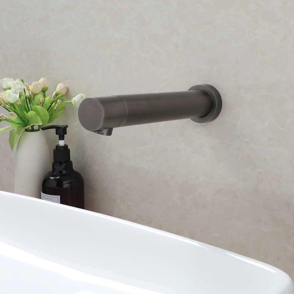 Zappo Matte Black Bathroom Faucet Wall Mount Sensor