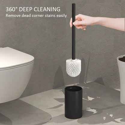 Bathroom Toilet Brush Holder Cleaning Plastic Floor Standing