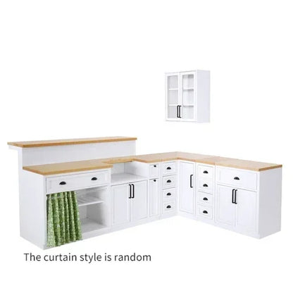 1/6 Scale Dollhouse Miniature Furniture Wooden Shelf Cabinet