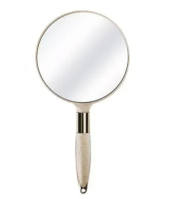 Lady Handheld Makeup Mirror Cosmetic Retro Mirror Spa