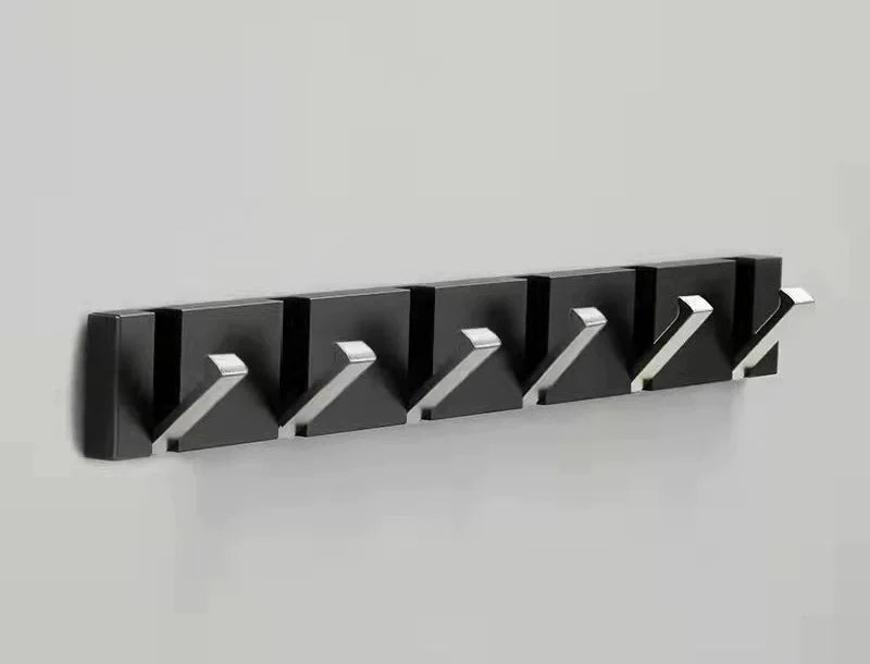 Black Towel Hanger Robe Hook Folding Clothes Hook