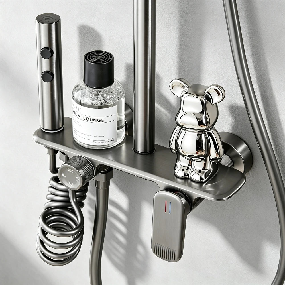 Four Ways Water Outlet Bathroom Shower System Wall