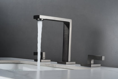 Brushed Gold Basin Faucet Total Brass Black Bathroom