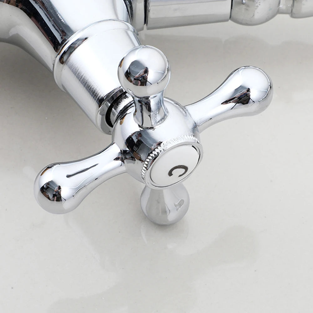 Kemaidi Gold Bathroom Sink Faucet Brass Hole Deck