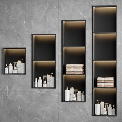 Stainless Steel Niche Bathroom Shelf-Embedded Tv Cabinet Style