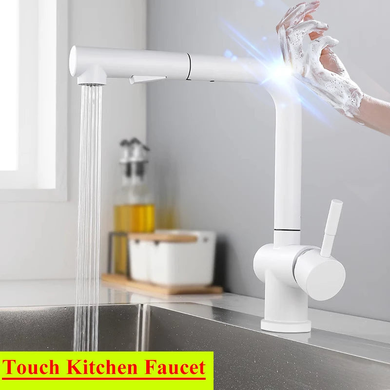 Cold Touch On Faucets Stainless Steel Pull Out