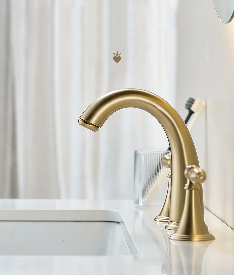 Nordic Style Basin Faucet Holes Bathroom Sink Faucet