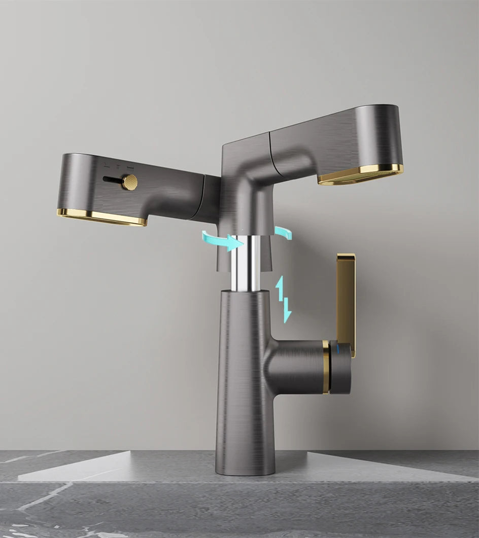 Vgx Bathroom Faucets Pull Out Basin Mixer Sink