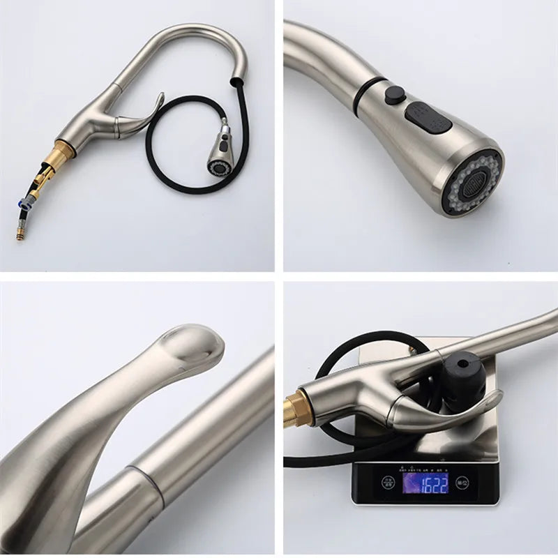 Brushed Nickel Touch On Faucet Quality Brass Cold