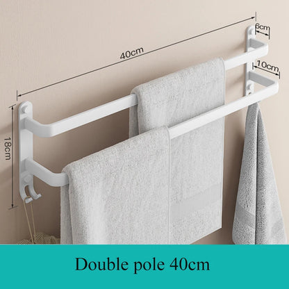 Bathroom Matte Black Wall Shelf Toilet Roll Paper