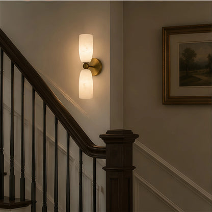 Brass Marble Wall Light Alabaster Wall Sconce Led