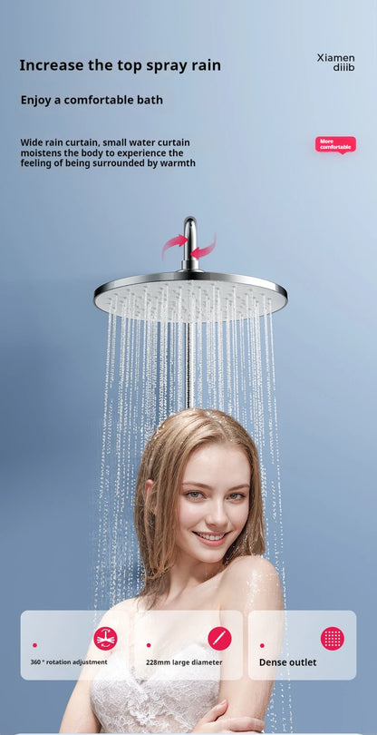 Diiib Large Panel Rain Shower Stainless Steel Combination
