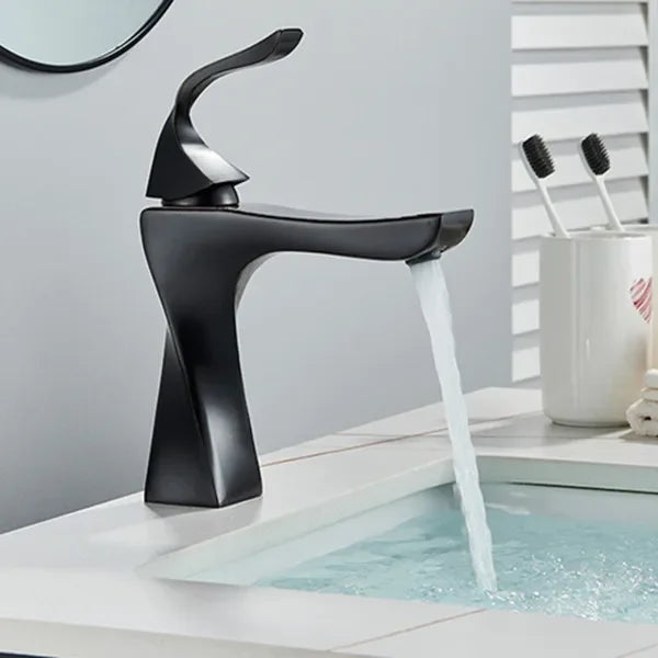 Design Basin Faucet Black Chrome Bathroom Sink Faucet