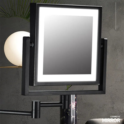 Rose Gold Square Led Bathroom Mirror Wall Mounted