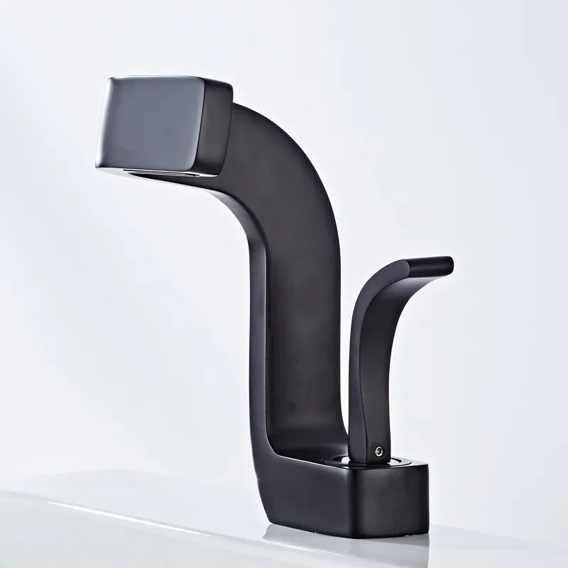 Bathroom Faucet Brass Gold White Bathroom Basin Faucet