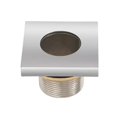 Silver Modern Bathroom Waterfall Faucet Wide Spout Anti-Splash