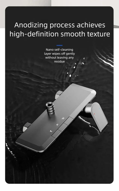 Gun Gray Bathroom Shower System Rainfall Piano Keys