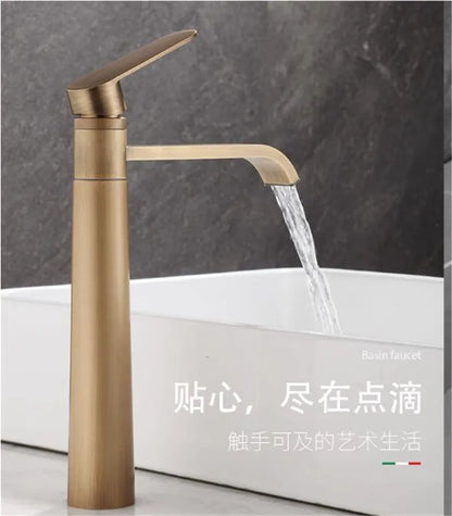 Basin Faucets Antique Bronze Bathroom Faucet & Cold