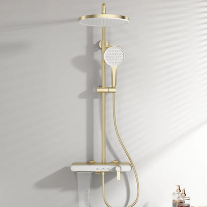 Cold Bathroom Shower System Faucets 12 Inch Round