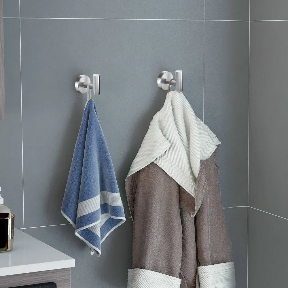 Wall Mounted Bath Towel Hooks Stainless Steel Robe