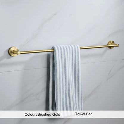 Brushed Gold Wall Mount Shelf Toilet Bath Hardware