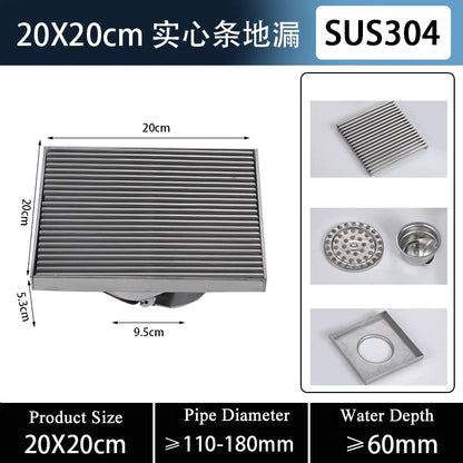 Brass Shower Drain Bathroom Floor Drain Washing Machine