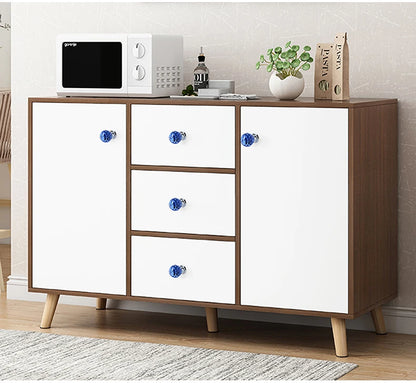 Colorful Crystal Glass Ball Pulls Knobs Wardrobe Door