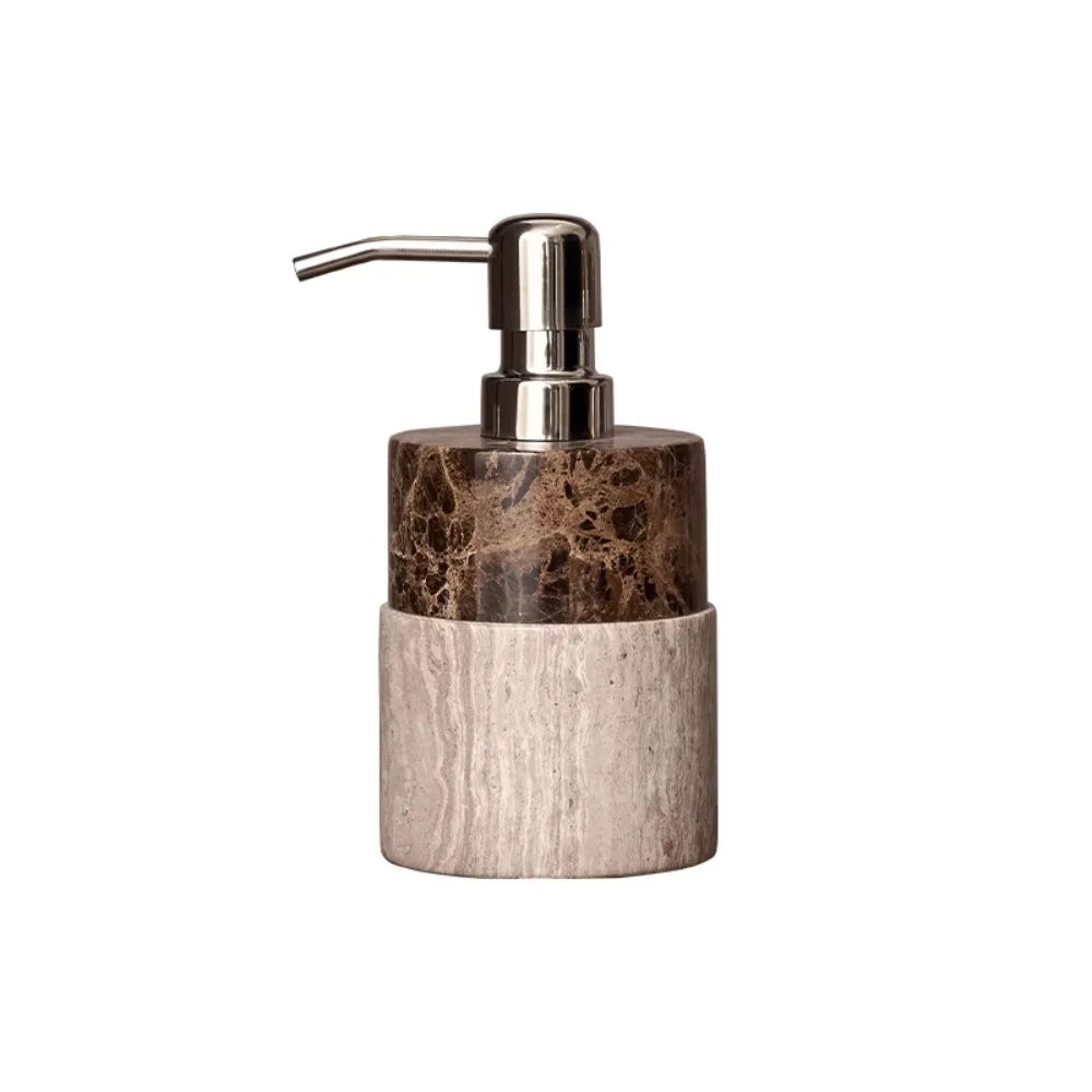 Marble Lotion Bottle Color-Blocked Leopard Print Mouthwash Cup
