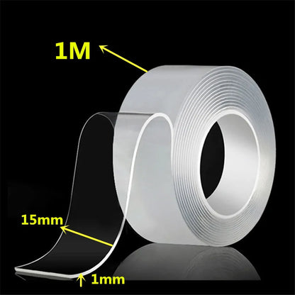 1m/3m/5m Ultra-Strong Powerful Double Sided Adhesive Nano Tape