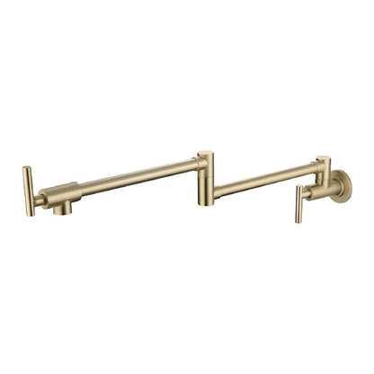 Black Wall Mounted Pot Filler Faucet Swivel Folding