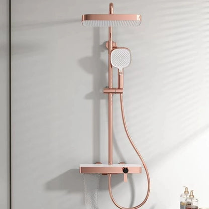 Brushed Gold Cold Bathroom Shower 12 Inch Rain