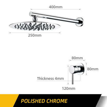 Bathroom Faucet Gunmetal Shower Faucet Wall Mounted 8/10/12